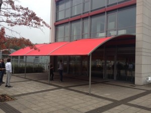 Coupled Warema P40 Pergola Awning, Extended