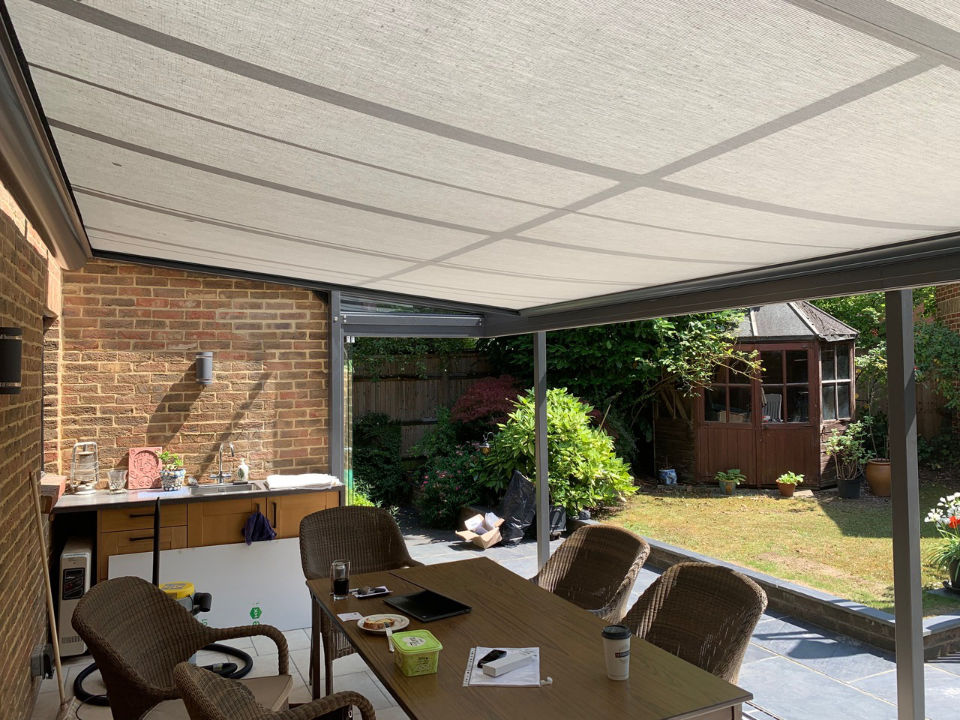Warema UK W10 internal conservatory roof blind awning
