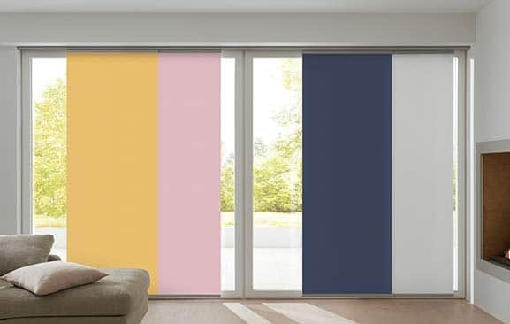 Warema sliding curtain panels